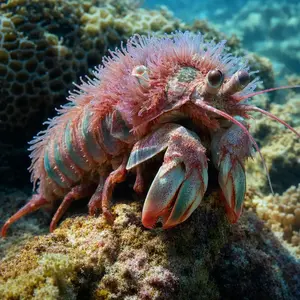 Mantis shrimp + Sea anemone